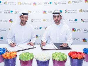 Amr Al Menhali, Executive Vice President and Head of ADCB Islamic Banking and Bader Al Hareb, Chief Property Officer at Majid Al Futtaim Properties Communities Business Unit