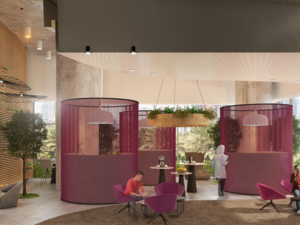 رسم تصوري لمركز إسعاد المتعاملين في ضمان.