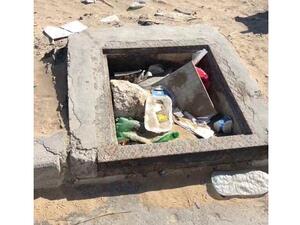 أغطية تصريف مياه الأمطار.