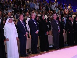 سعادة الشيخة هند بنت حمد آل ثاني، نائب رئيس مجلس الإدارة والرئيس التنفيذي لمؤسسة قطر أثناء حضورها المنتدى السنوي الثالث للتعليم والتعلّم