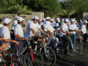 During Cycle for green campaign