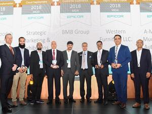 Epicor MENA Customer Excellence Award Winners.