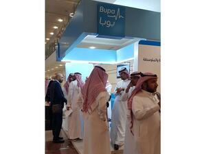Bupa Arabia booth at the SMEF Forum held recently in Riyadh.