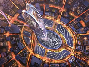 The tower's design is inspired by the harmonious ripples of the UAE's desert sand dunes. (Khaleej Times)