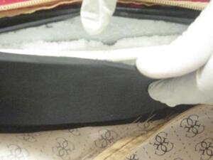 The bag containing the narco-crystals