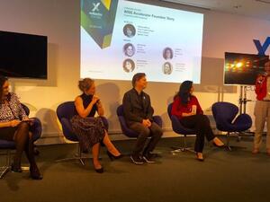 جلسة "قصة المؤسسين" خلال قمة إدتيك-إكس جلوبال التي عُقدت في العاصمة البريطانية لندن