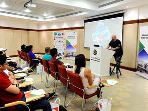 During the photography workshop.