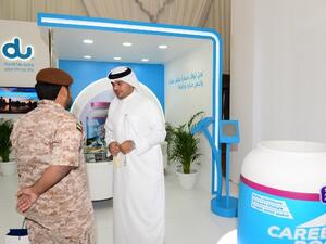 du stand at the National Service Career Fair