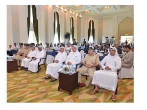 ندوة توعوية نظمتها مجموعة مؤسسات الصيرفة والتحويل المالي بالتعاون مع شرطة دبي أمس في دبي.