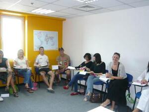 During the Arabic course at Eton