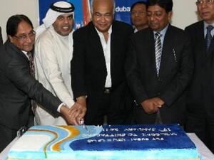 flydubai Chief Commercial Officer, Hamad Obaidalla and Mohsharraf Hossain, Member of Parliament, Chairman of Standing Committee of Civil Aviation Affairs