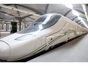 The high-speed train will transport millions of Muslims between the two holy cities of Makkah and Madinah. (AFP)