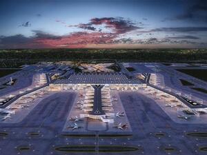 Spread over an area of over 76 million square meters (818 square feet), the first phase of the airport will serve 90 million passengers. (Anadolu Agency)