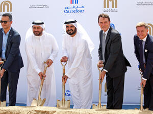Officials at the ground-breaking ceremony in Dubai. (Trade Arabia)