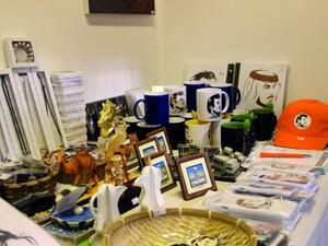 Some of the products manufactured by the startups displayed at the exhibition stall.