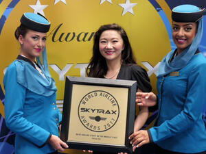 Oman Air wins 'Best Airline Staff Service in the Middle East’ award. (Trade Arabia)