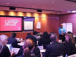 Educational professionals from Qatar Foundation academies take part in a school leadership development programme devised by the Harvard Graduate School of Education.