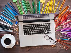 Is your portfolio layout overwhelming? Does it steal focus from your designs? (Shutterstock)