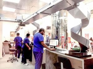 The King Fahd Specialist Hospital in Tabuk region is the first in the kingdom to employ a robo as a pharmacist. (SPA)