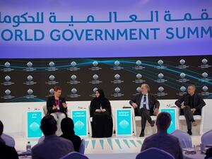 Franco Fenoglio, Head of Human Spaceflight & Transportation Unit at Thales Alenia Space During World Government Summit.