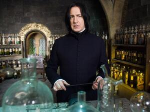 Rickman was most famous for his role as Professor Snape in the Harry Potter films. (Harrypotter.wikia.com)