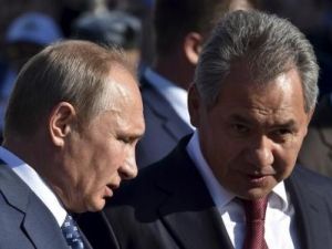 وزير الدفاع الروسي سيرجي شويجو مع الرئيس فلاديمير بوتين
