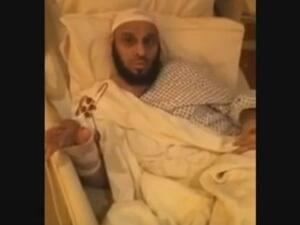 عائض القرني على السرير الابيض 