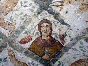 A fresco at Quseir Amra desert castle near the capital Amman. (Pixabay)