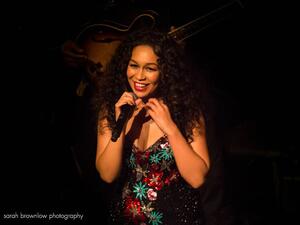 Unusually for an X Factor contestant, Rebecca did not take to the spotlight with ease. (Facebook)