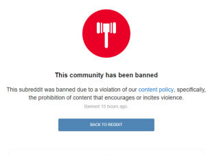 Reddit has banned two subreddits. (Reddit)