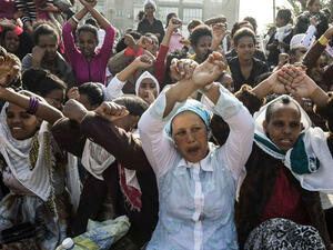 African refugee asylum seekers in Israel (AFP)