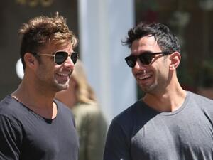 Ricky Martin is reportedly invited to actress Eva Longoria's wedding in Mexico this weekend, and we're dying to know if his Syrian boyfriend has also made the guest list. (File photo)
