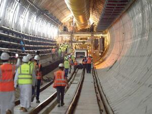 Saudi Arabia wants to nationalize jobs in Riyadh Metro by qualifying young Saudis to handle technical jobs. (Ahmed Farwan/ AFP)