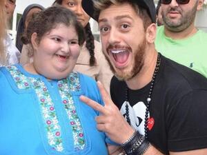 سعد لمجرد يحقق حلم أضخم طفلة في العالم
