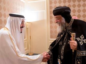 سلمان يلتقي تواضروس وغموض حول مكان صلاته الجمعة