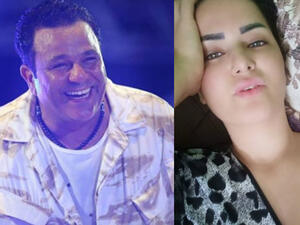 Mohammed Fuad gestured with his hand to Sama Al Masri more than once asking her to calm down and to stop her chaotic dancing (Source: cootyimagesagency - samaelmasrii - Instagram)