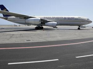 Saudia has expanded its fleet by adding eleven out of 32 new planes to be received this year, so that the fleet reaches 134 planes. (AFP/ Valery Hache)