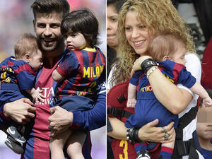 It looks like the Shakira's little boy is shaping up to follow in his football playing father's footsteps! (Hola.com)