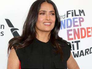 Salma, was in attendance at an event dedicated to the late Mexican portrait painter (Source:Kathy Hutchins /Shutterstock) 