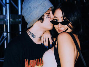 Noah Cyrus is 18 and her new beau Lil Xan is 21. (Source: noahcyrus / Instagram )