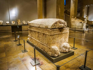 National Archeological Artifacts Museum Stone Coffin in Lebanon. (Shutterstock/ File Photo)