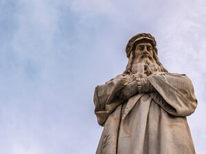 Leonardo Da Vinci Statue Milan Italy. (Shutterstock/ File Photo)