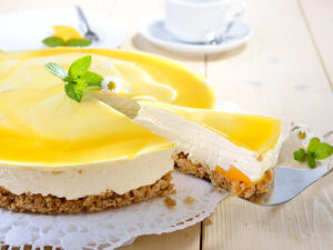 وصفة تشيز كيك المانغو (shutterstock.com)