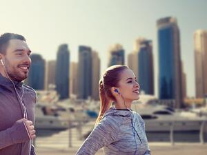 From marathons to fun runs, yoga festivals to the citywide Dubai Fitness Challenge, there’s no better time to get active in Dubai. (Shutterstock)