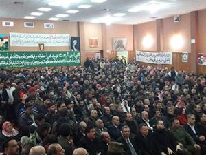 صورة نشرتها وكالة النظام لما قالت إنها "مصالحة" شملت أكثر من 500 شخص