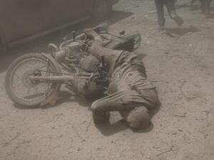 ضحية نتيجة غارة للنظام على سراقب جنوب شرق ادلب