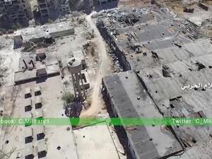 مشهد للدمار الهائل الذي لحق بأحياء حلب جرّاء قصف قوات النظام - تويتر