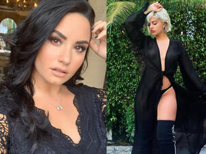 Demi has previously opened up about her battle with body confidence (Source: ddlovato , beberexha / Instagram)