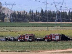 موقع تحطم الطائرة
