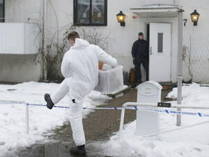 Police investigators are seen outside a home for juvenile asylum seekers in Molndal in southwestern Sweden on Jan. 25, 2016. A 22 year old female employee was killed in a knife attack at the center for migrant youths. (AFP/Adam Ihse) Police investigators are seen outside a home for juvenile asylum seekers in Molndal in southwestern Sweden on Jan. 25, 2016. A 22 year old female employee was killed in a knife attack at the center for migrant youths. (AFP/Adam Ihse)
